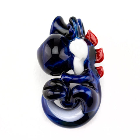 Blue Agate Yoshi Pendant #BGB133