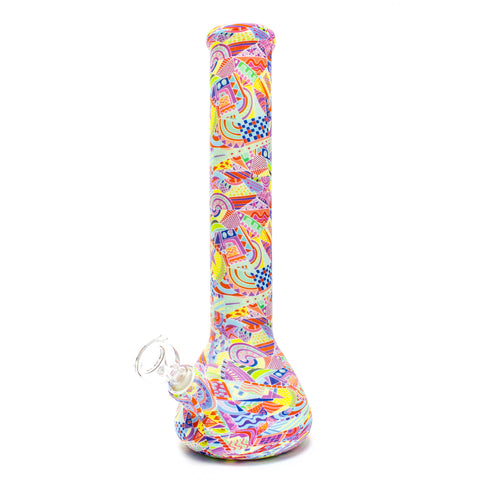 Colorful Blocks Silicone Beaker Bong #SL106