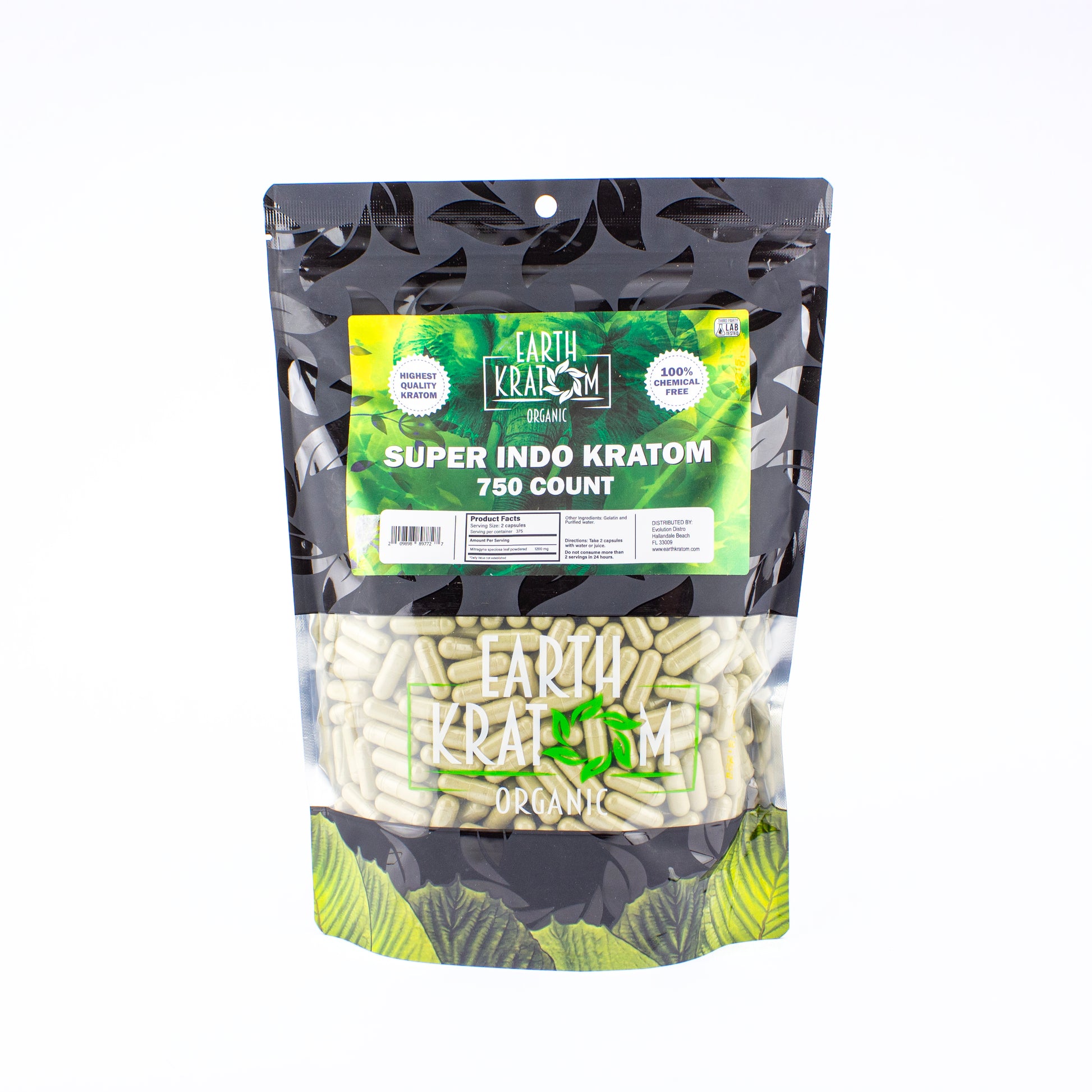 Earth Kratom Kratom Capsules 750ct - Planet Caravan