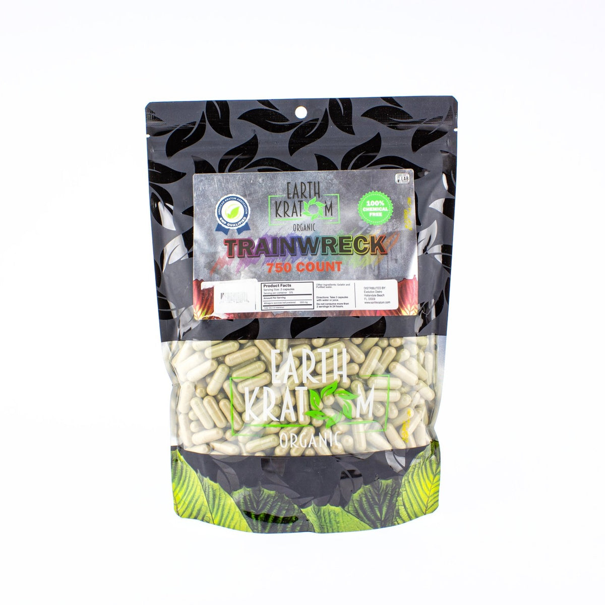 Earth Kratom Kratom Capsules 750ct Kratom | Planet Caravan