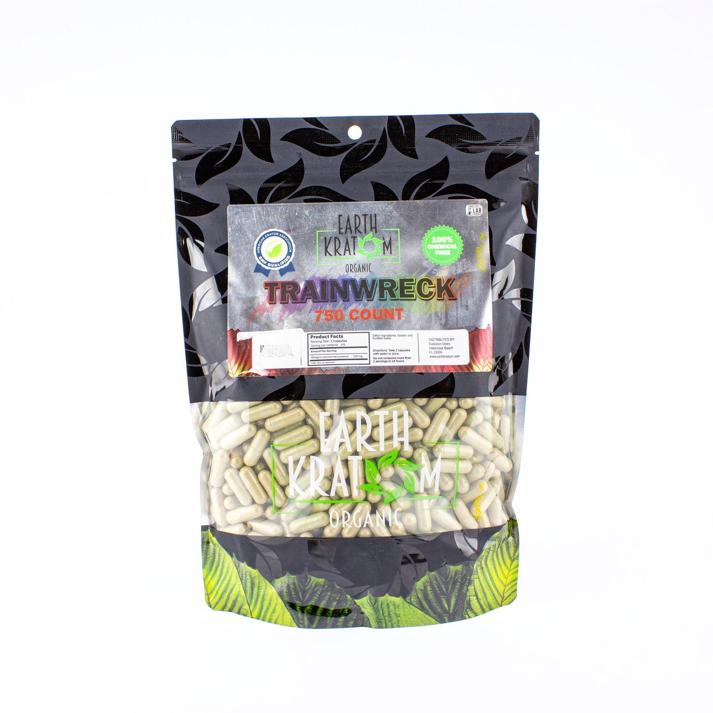 Earth Kratom Kratom Capsules 750ct - Planet Caravan