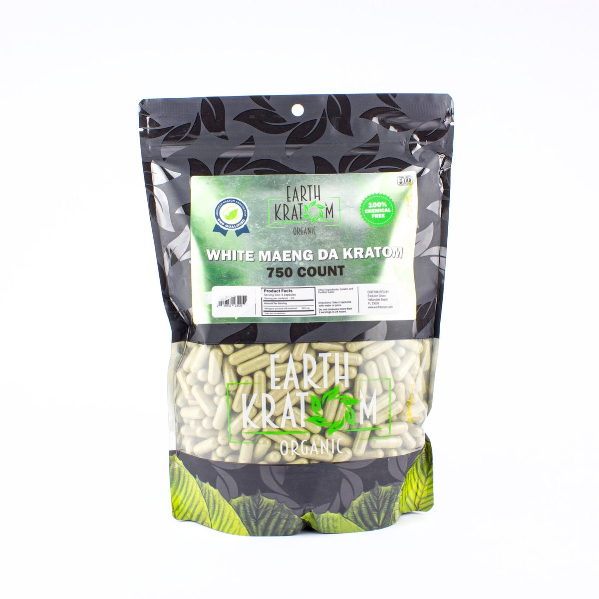 Earth Kratom Kratom Capsules 750ct Kratom | Planet Caravan