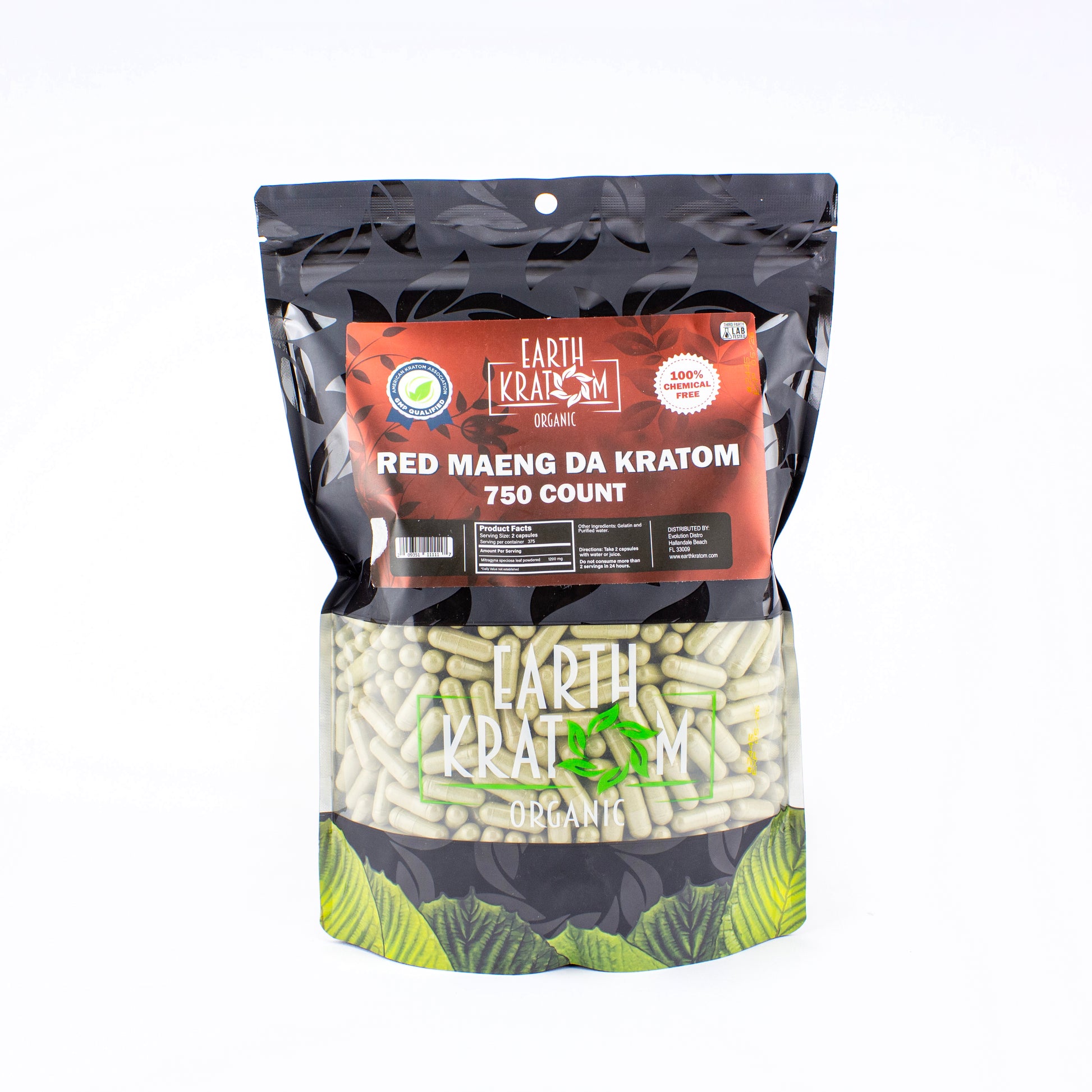 Earth Kratom Kratom Capsules 750ct - Planet Caravan