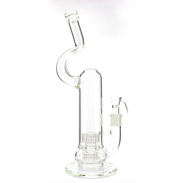 Planet Caravan Clear Double Matrix Natty Neck Tube - Planet Caravan