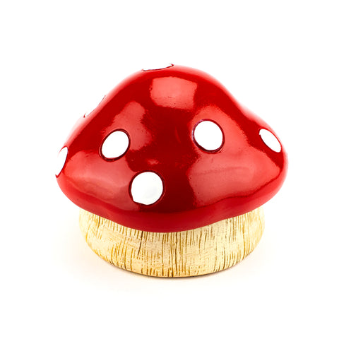 Covered Mushroom Polyresin Ashtray