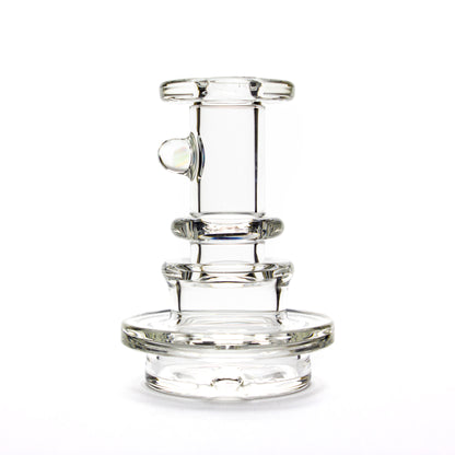 Charlie Shaw Glass Clear Opal Peak Dry Top Attachment #CSG03 - Planet Caravan