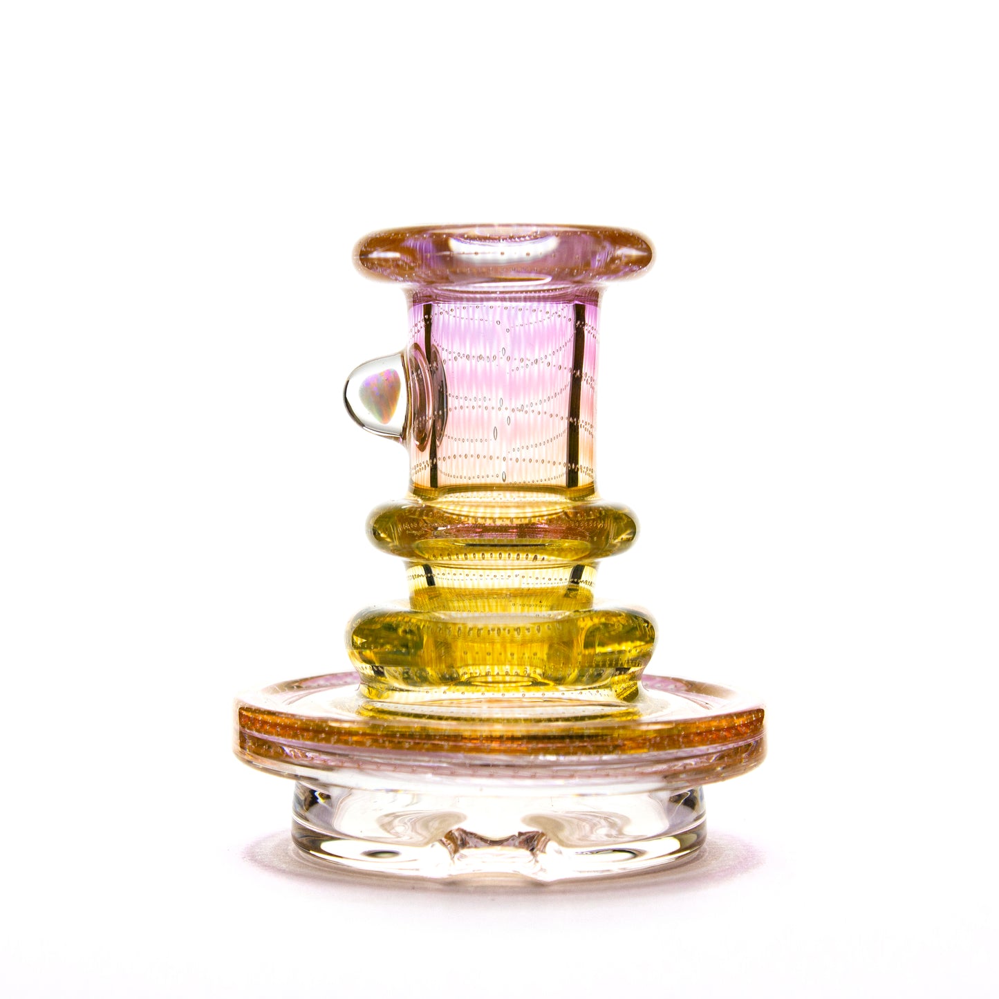 Charlie Shaw Glass Fumed Bubbletrap Peak Dry Top Attachment #CSG09 - Planet Caravan