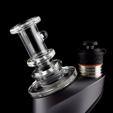 Charlie Shaw Glass Clear Opal Peak Dry Top Attachment #CSG04 - Planet Caravan