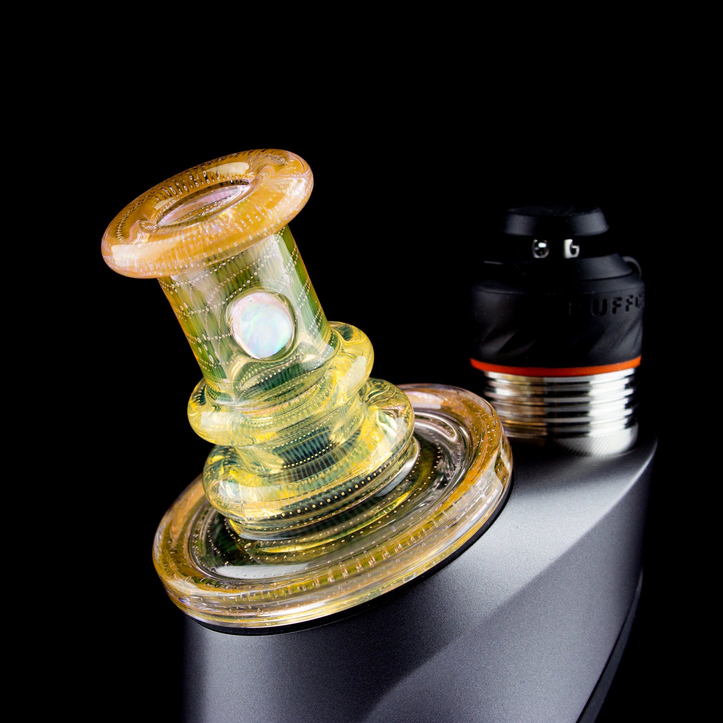 Charlie Shaw Glass Fumed Bubbletrap Peak Dry Top Attachment #CSG09 - Planet Caravan