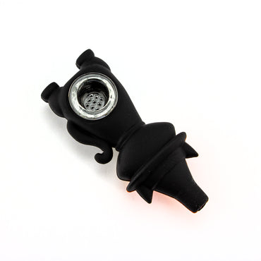 Phoenix Witch's Cat Silicone Hand Pipe #PSP15 - Planet Caravan