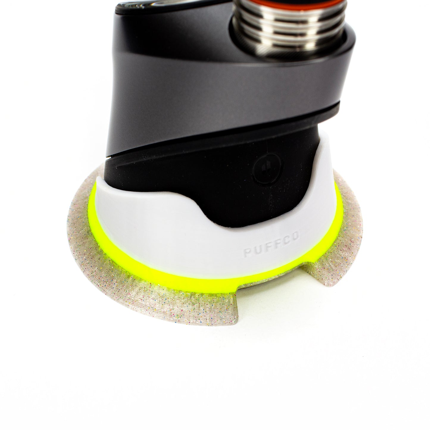 Derek Holtz White, Neon Yellow & Sparkle Clear Peak Pro Base #DHZ31 - Planet Caravan