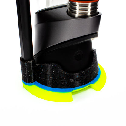 Derek Holtz Crushed Opal Black, Blue & Neon Green Peak Pro & Hot Knife Base #DHZ36 - Planet Caravan