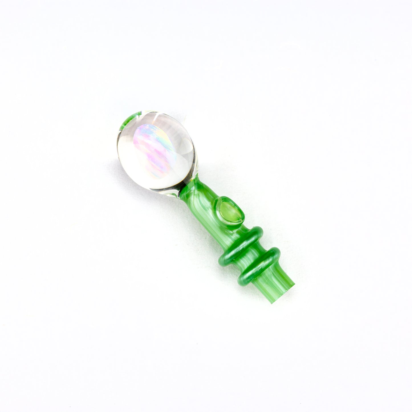 Lid Glass Chromium Peak V2 Opal Joystick Cap #LID02 - Planet Caravan