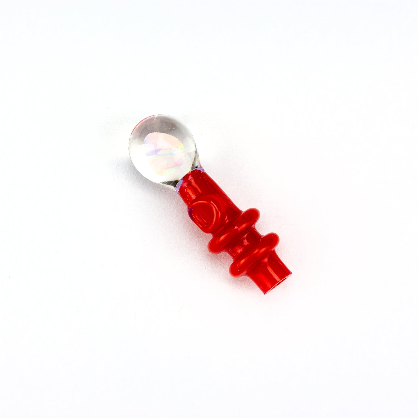 Lid Glass Sangria Peak V2 Opal Joystick Cap #LID04 - Planet Caravan