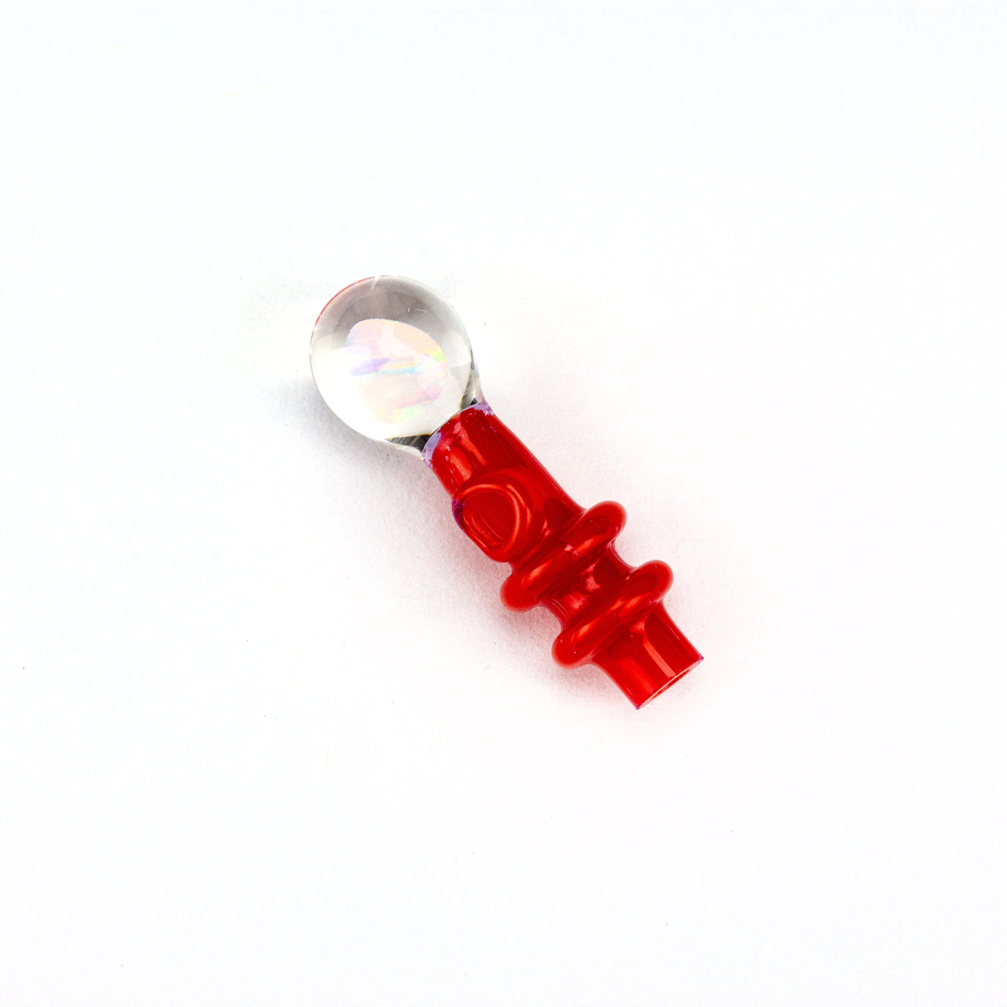 Lid Glass Sangria Peak V2 Opal Joystick Cap #LID04 - Planet Caravan
