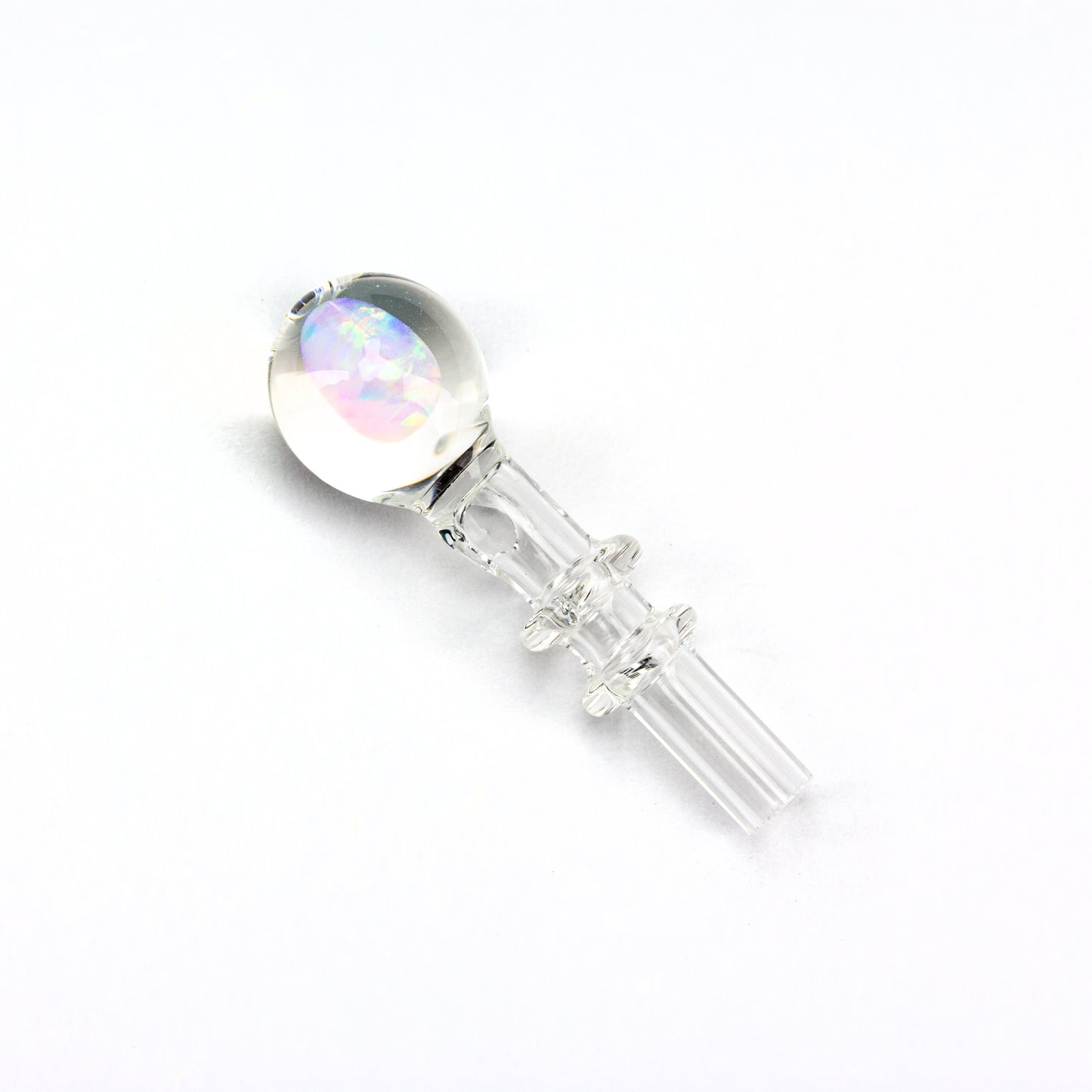 Lid Glass Clear Peak Pro Opal Joystick Cap #LID06 - Planet Caravan