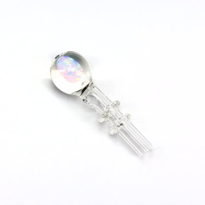 Lid Glass Clear Peak Pro Opal Joystick Cap #LID06 - Planet Caravan
