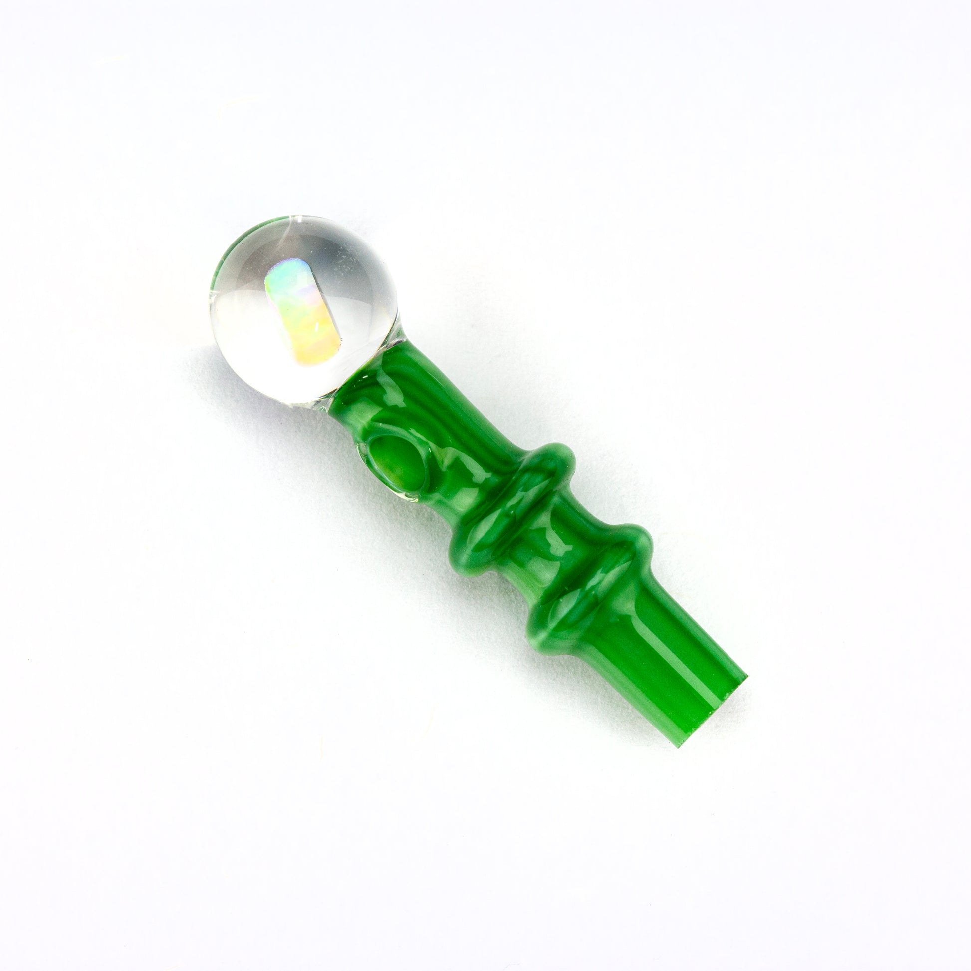 Lid Glass Chromium Peak Pro Opal Joystick Cap #LID07 - Planet Caravan