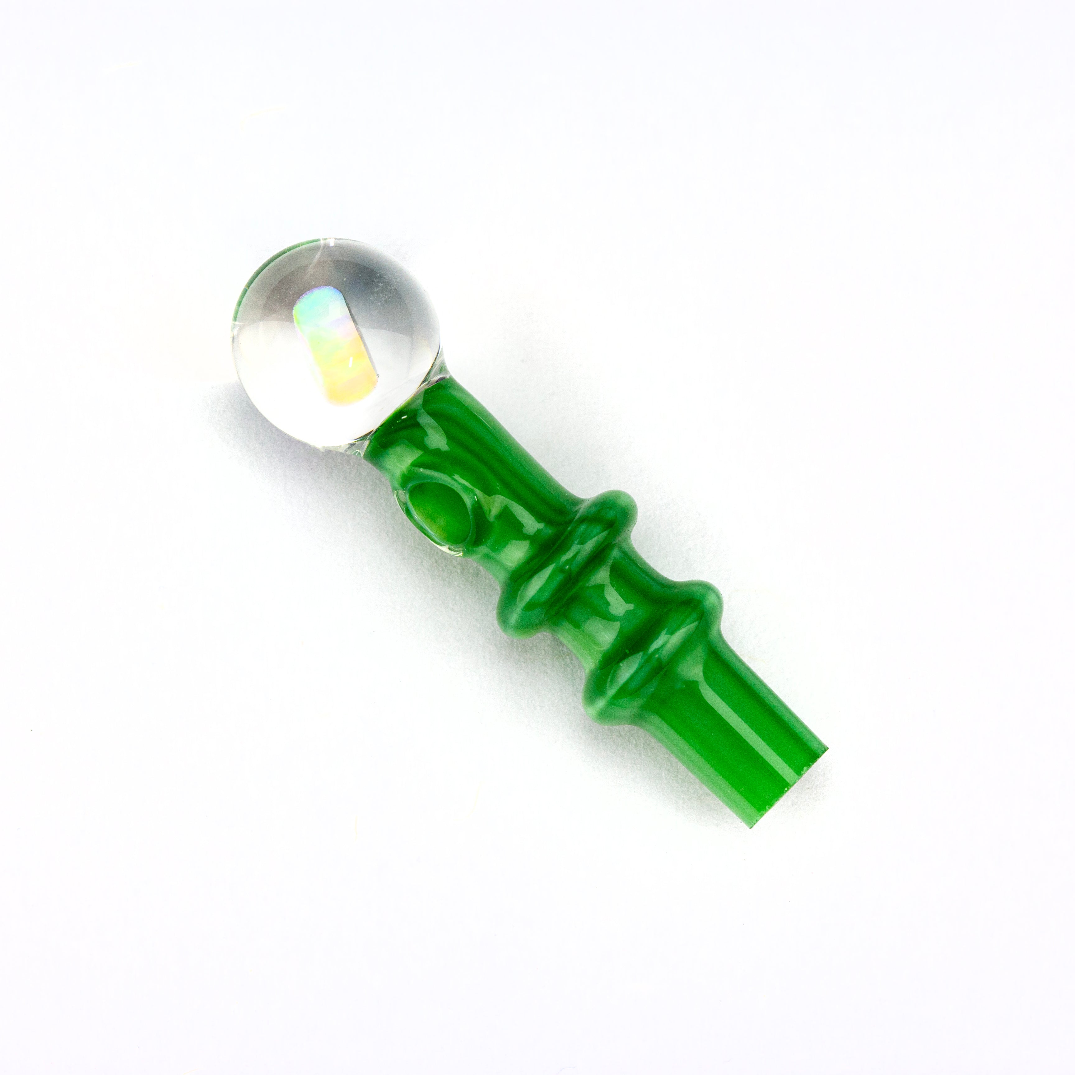 Lid Glass Chromium Peak Pro Opal Joystick Cap #LID07 - Planet Caravan