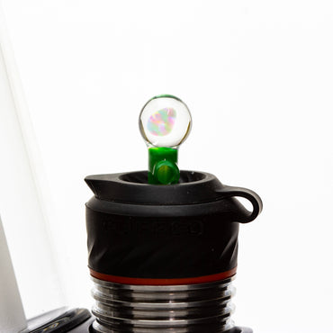 Lid Glass Chromium Peak Pro Opal Joystick Cap #LID07 - Planet Caravan