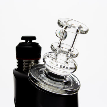 Charlie Shaw Glass Clear Opal Peak Dry Top Attachment #CSG23 - Planet Caravan