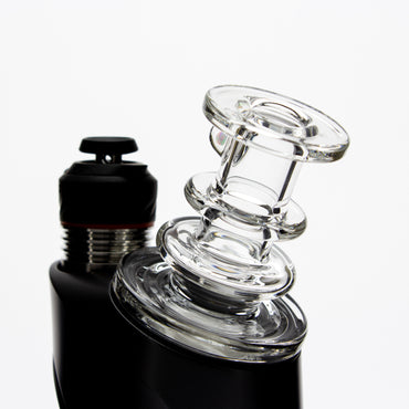 Charlie Shaw Glass Clear Opal Peak Dry Top Attachment #CSG26 - Planet Caravan