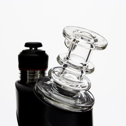 Charlie Shaw Glass Clear Opal Peak Dry Top Attachment #CSG26 - Planet Caravan