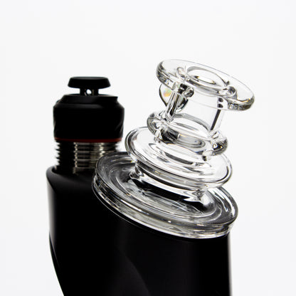Charlie Shaw Glass Clear Opal Peak Dry Top Attachment #CSG28 - Planet Caravan