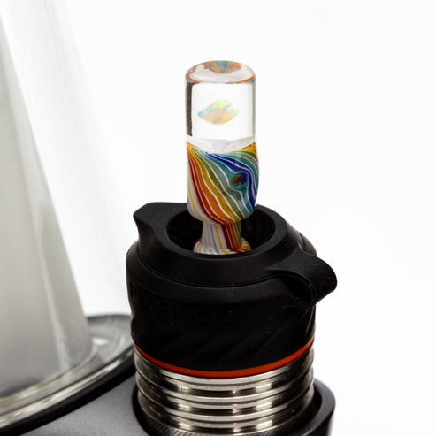 Dark Matter Dark Matter | Rainbow & White WigWag 3DXL Opal Joystick Cap Vaporizer Accessories | Planet Caravan