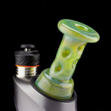 Durin Glass Green Energy over Icy White Satin Cooling Tower Dry Top Attachment #DUR34 - Planet Caravan