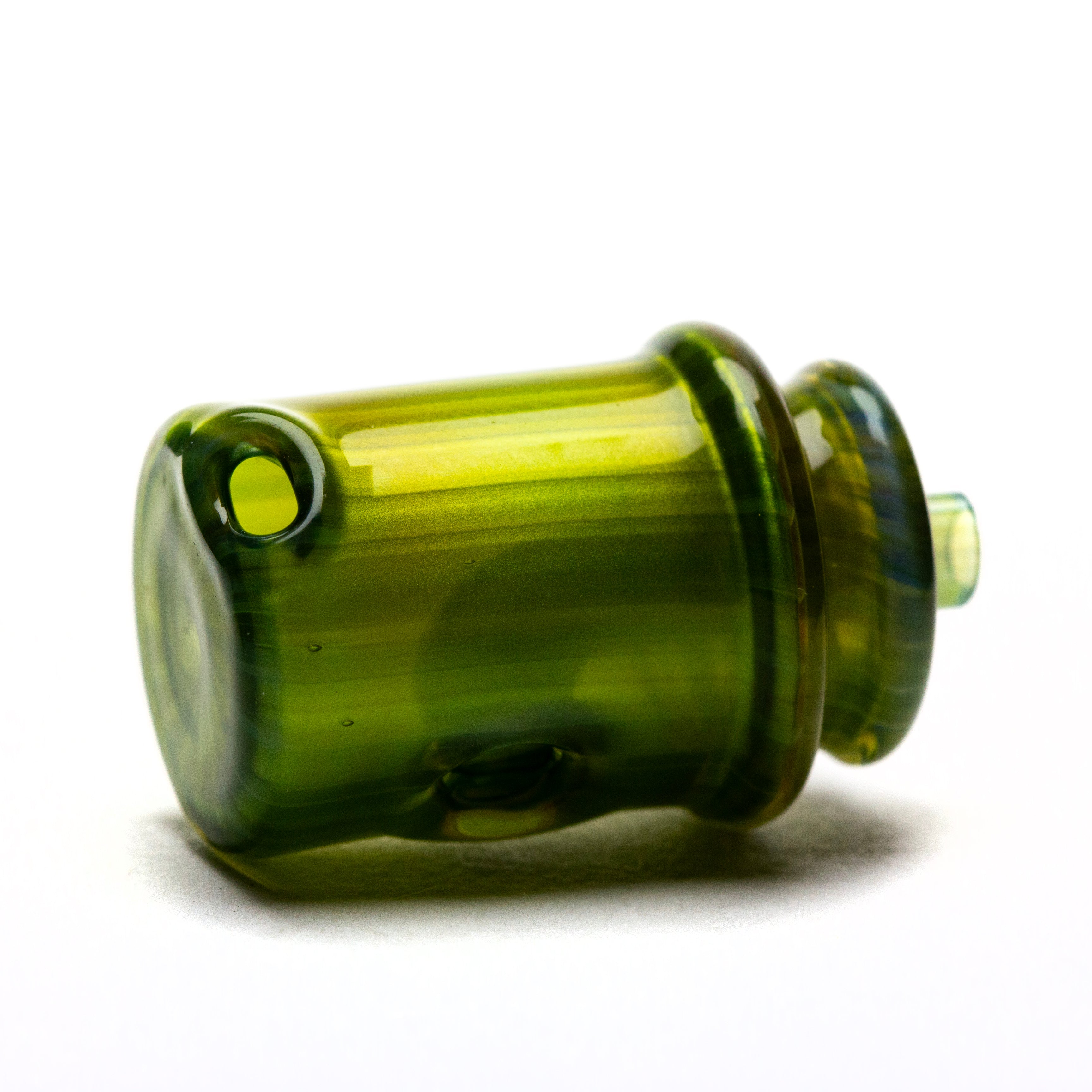 Foster Glass Loki's Lipstick over Neptunium Pivot Lid #FOS07 - Planet Caravan