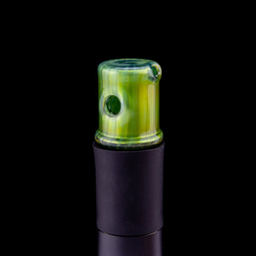 Foster Glass Loki's Lipstick over Neptunium Pivot Lid #FOS07 - Planet Caravan