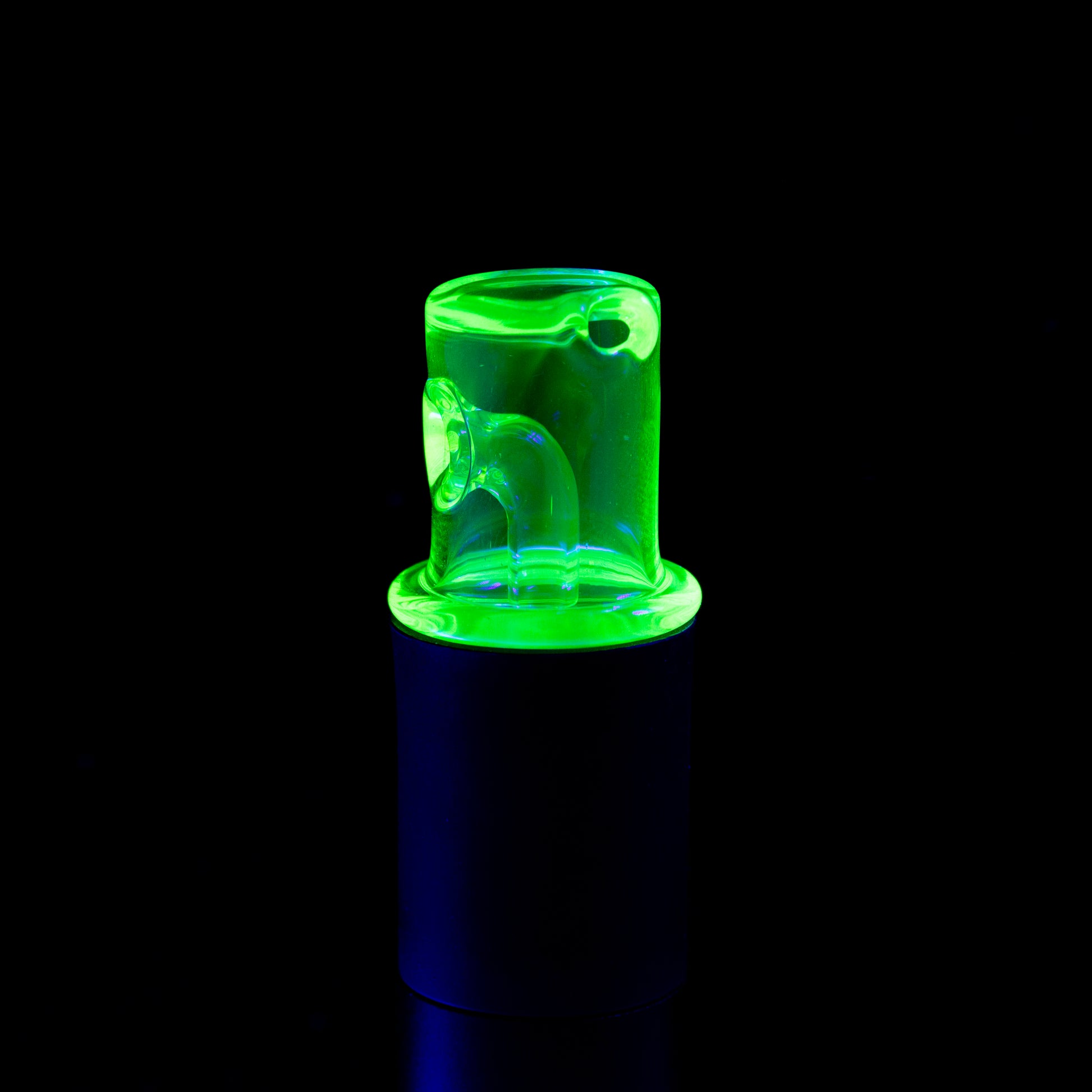 Foster Glass Uranium (UV) Pivot Lid #FOS10 - Planet Caravan