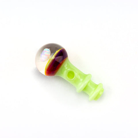 Mint Green & Amber Purple V2 Opal Joystick Cap #CAP170