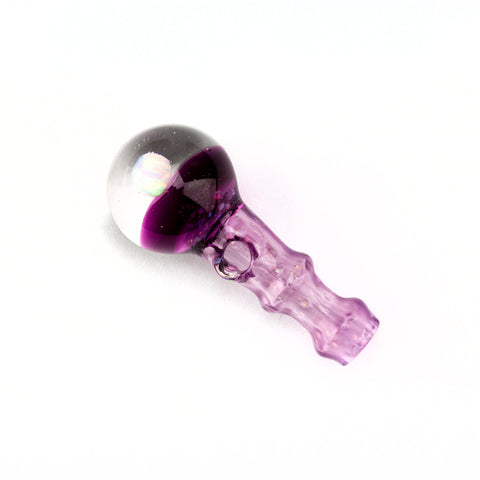 Purple & Gold Amethyst V2 Crushed Opal Joystick Cap #CAP206