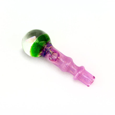 Milky Purple & Green Stardust 3DXL Crushed Opal Joystick Cap #CAP219