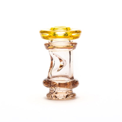 Gatez Glass Chocolate Opal Fumicello Pivot Mouthpiece #GAT02 - Planet Caravan