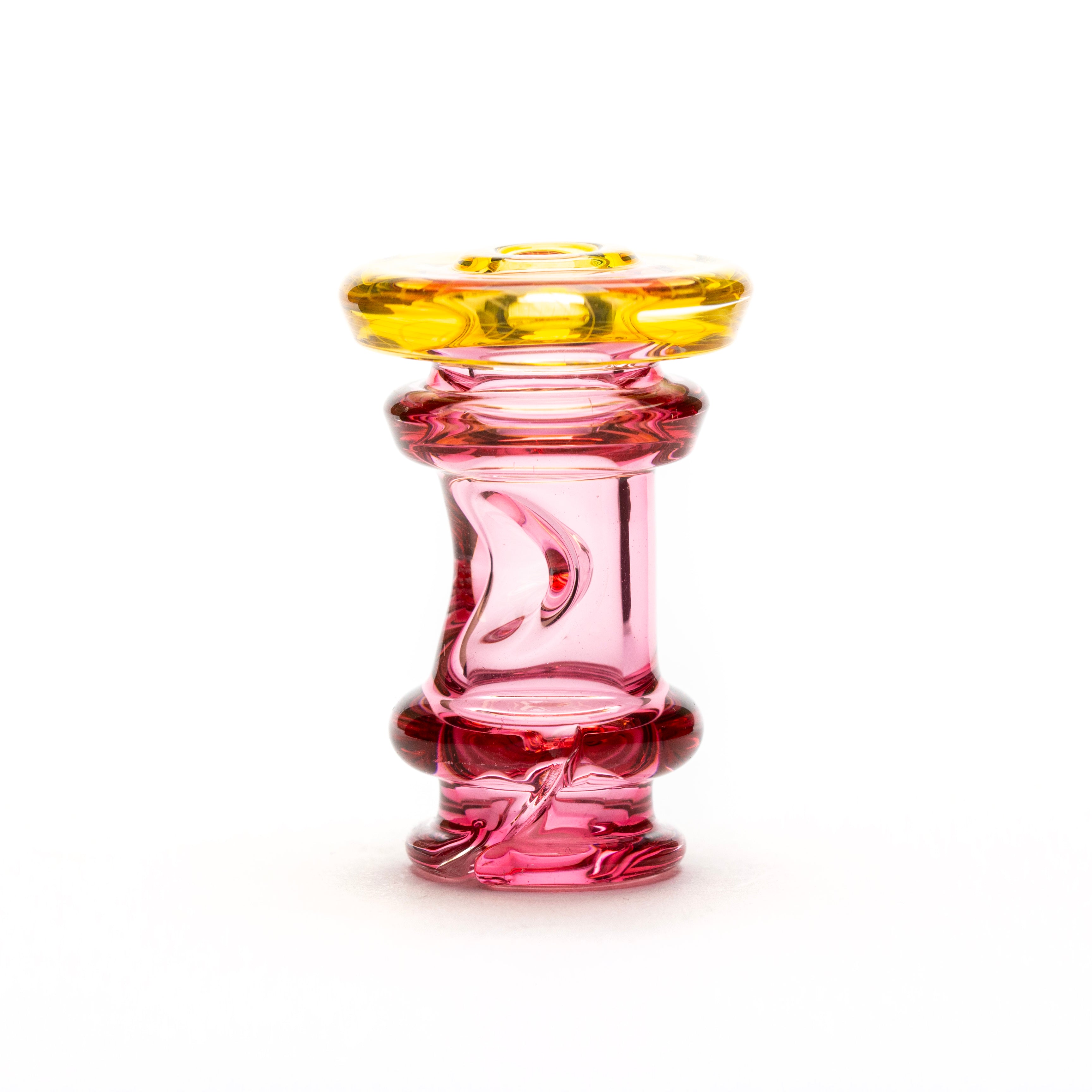 Gatez Glass Gold Ruby Fumicello Pivot Mouthpiece #GAT05 - Planet Caravan