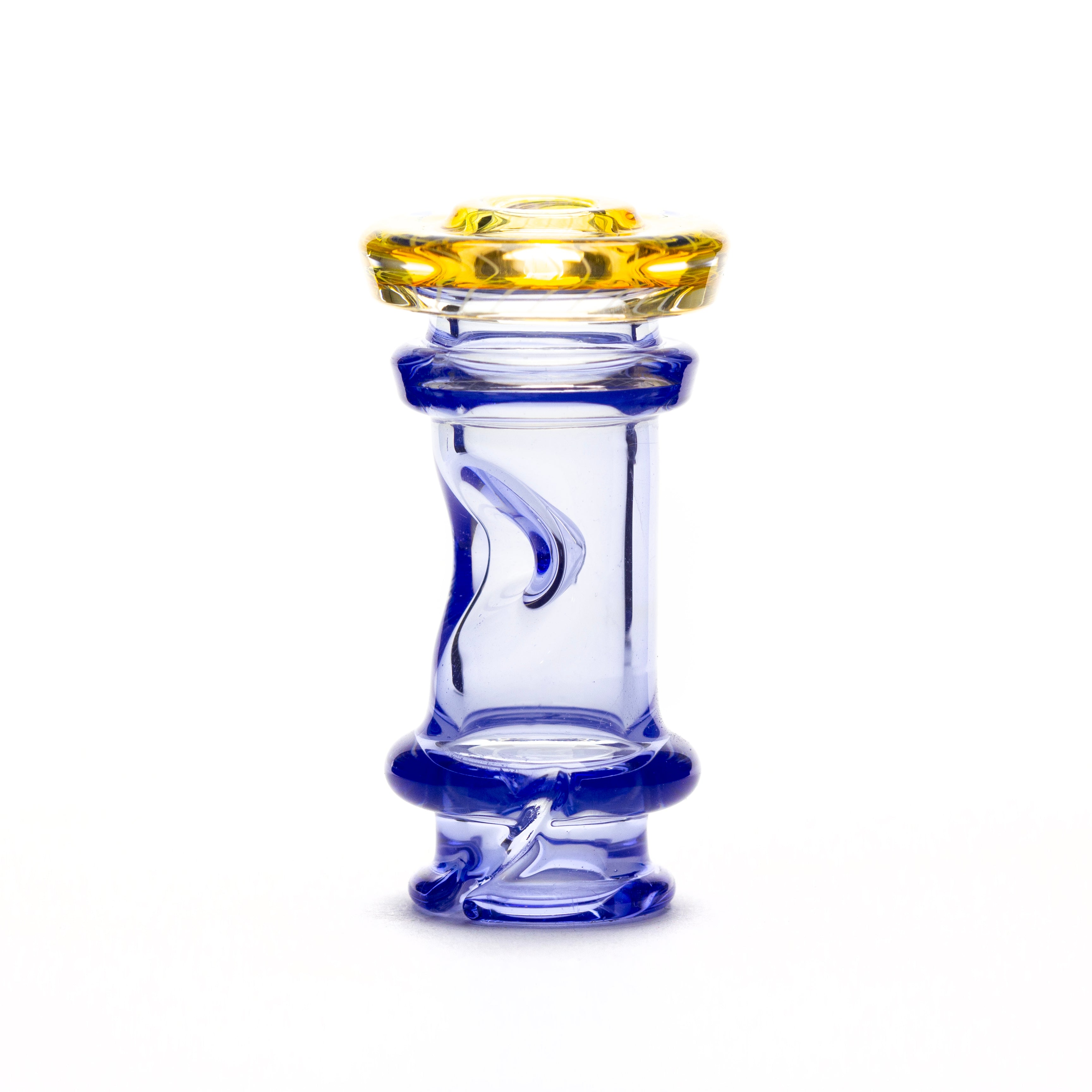 Gatez Glass Neptune Fumicello Pivot Mouthpiece #GAT08 - Planet Caravan