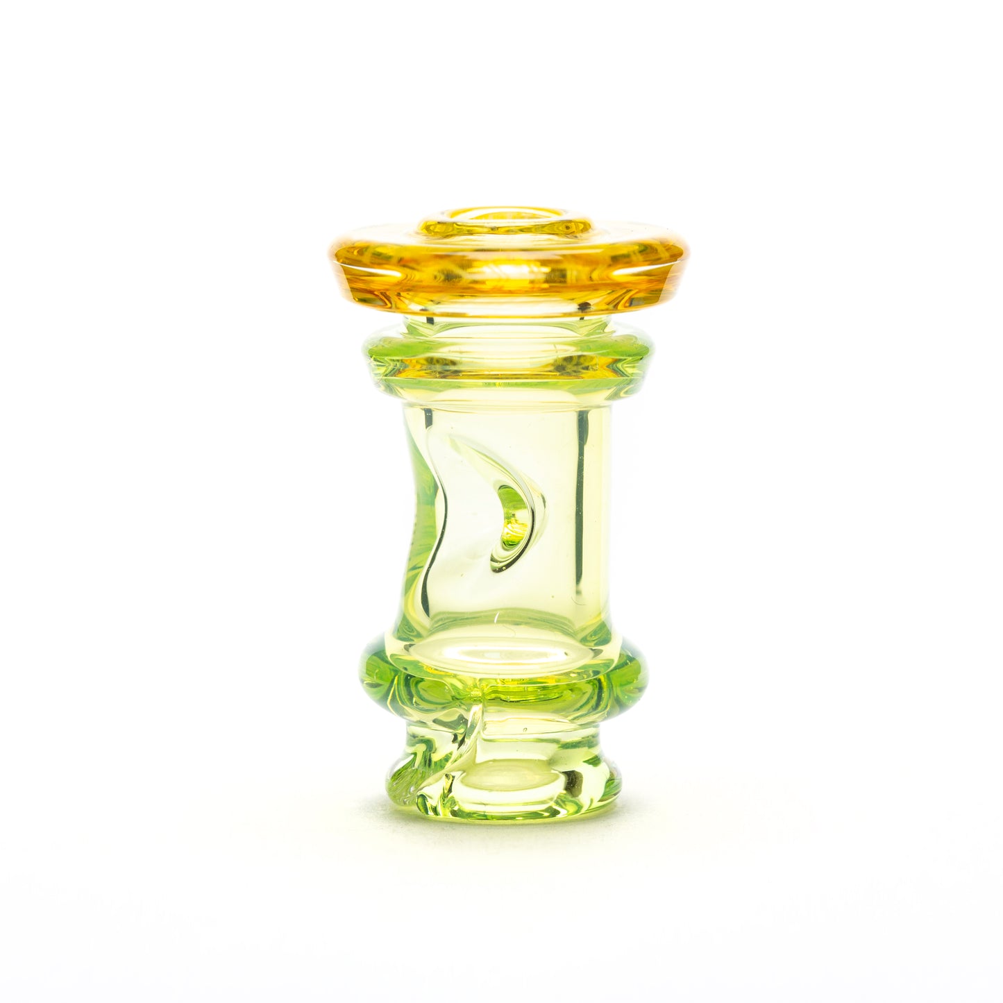Gatez Glass Opal Lime Fumicello Pivot Mouthpiece #GAT09 - Planet Caravan