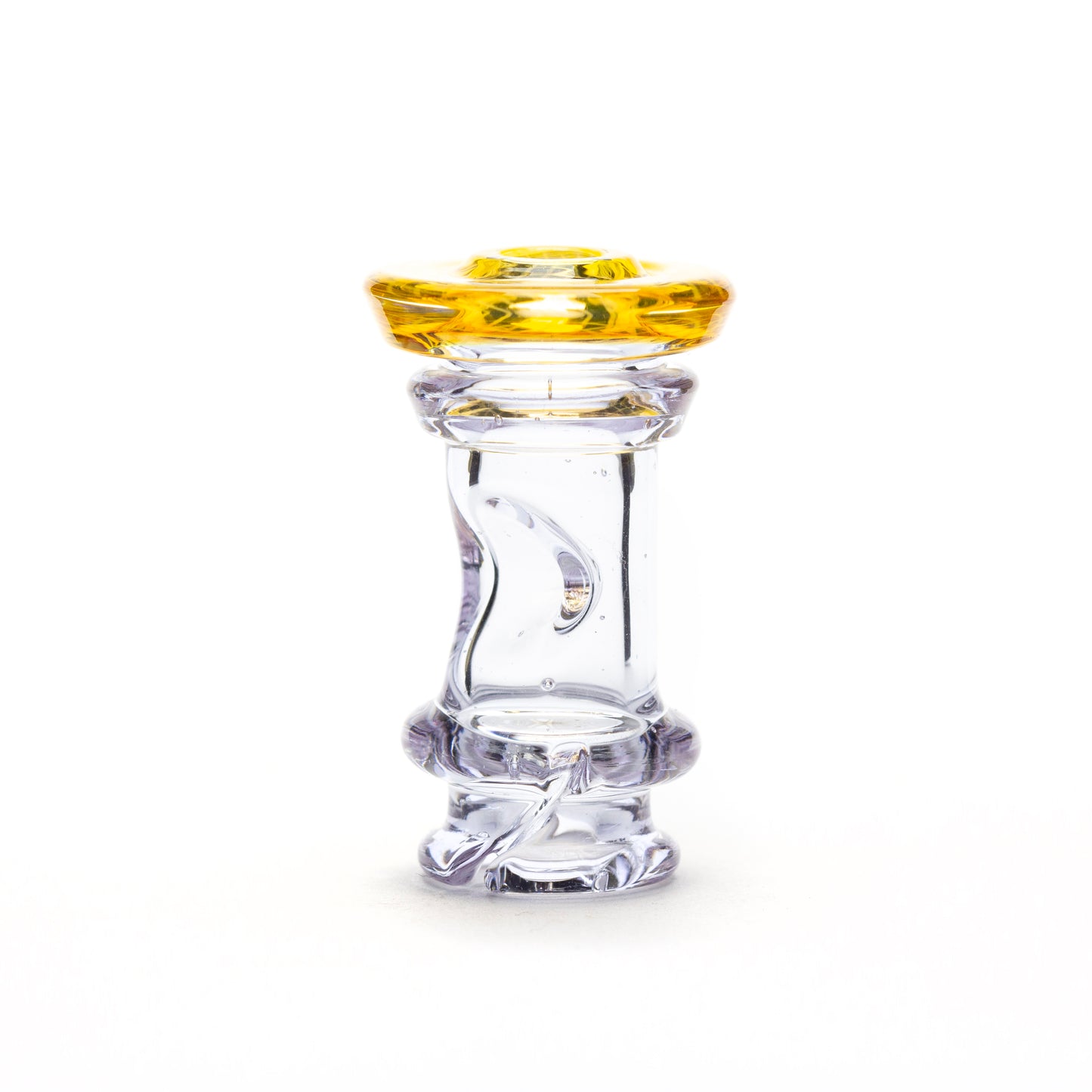 Gatez Glass Rose Quartz Fumicello Pivot Mouthpiece #GAT10 - Planet Caravan