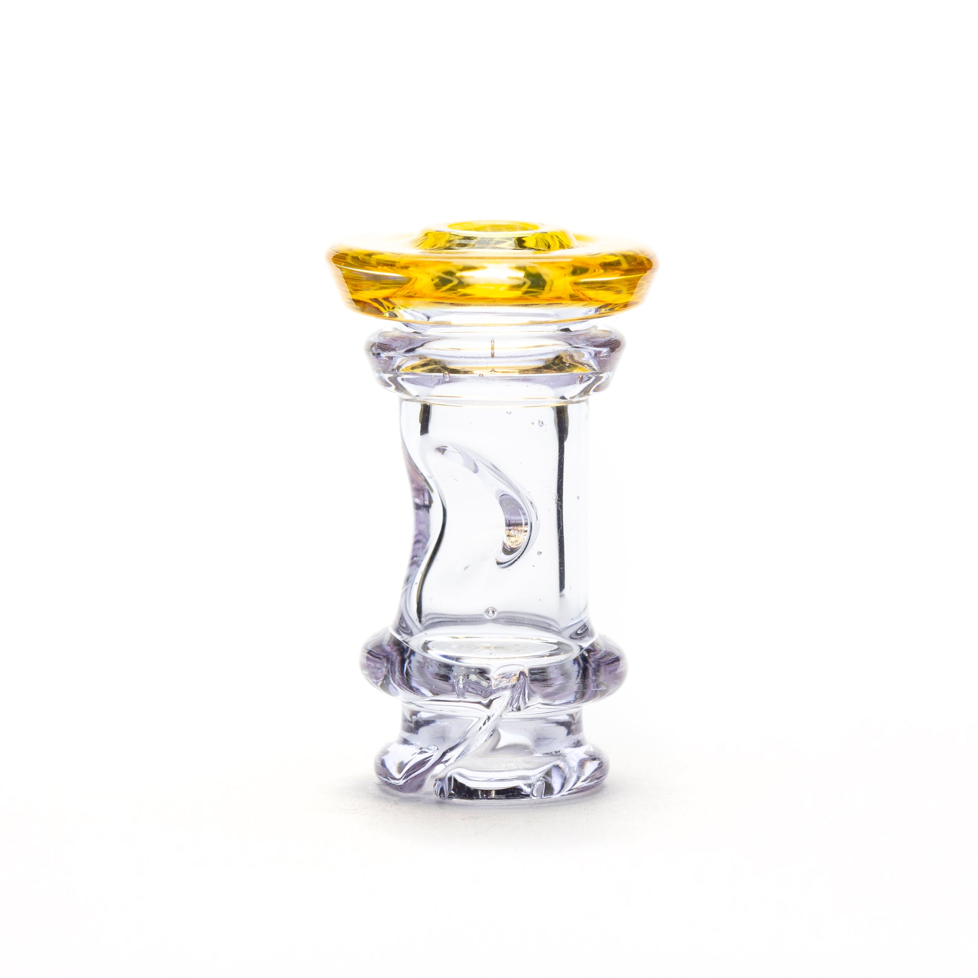 Gatez Glass Rose Quartz Fumicello Pivot Mouthpiece #GAT10 - Planet Caravan