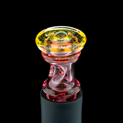 Gatez Glass Gold Ruby Fumicello Pivot Mouthpiece #GAT05 - Planet Caravan