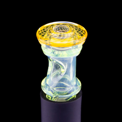 Gatez Glass Opal Lime Fumicello Pivot Mouthpiece #GAT09 - Planet Caravan