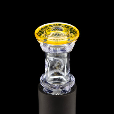 Gatez Glass Rose Quartz Fumicello Pivot Mouthpiece #GAT10 - Planet Caravan
