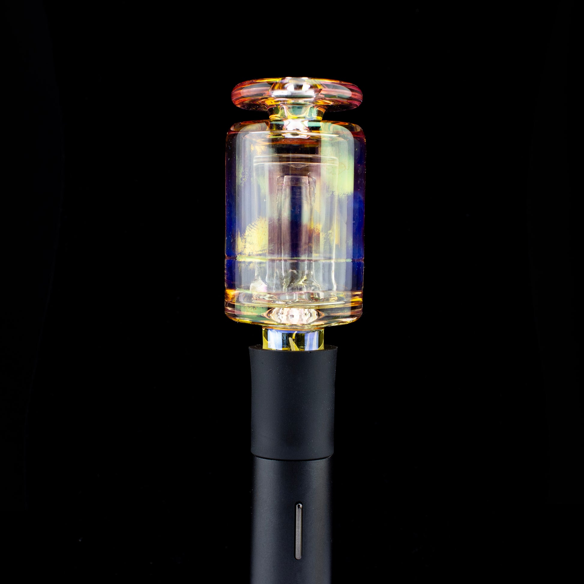 Slate Glass Gold Fumed Pivot Bubbler Mouthpiece #SLA03 - Planet Caravan