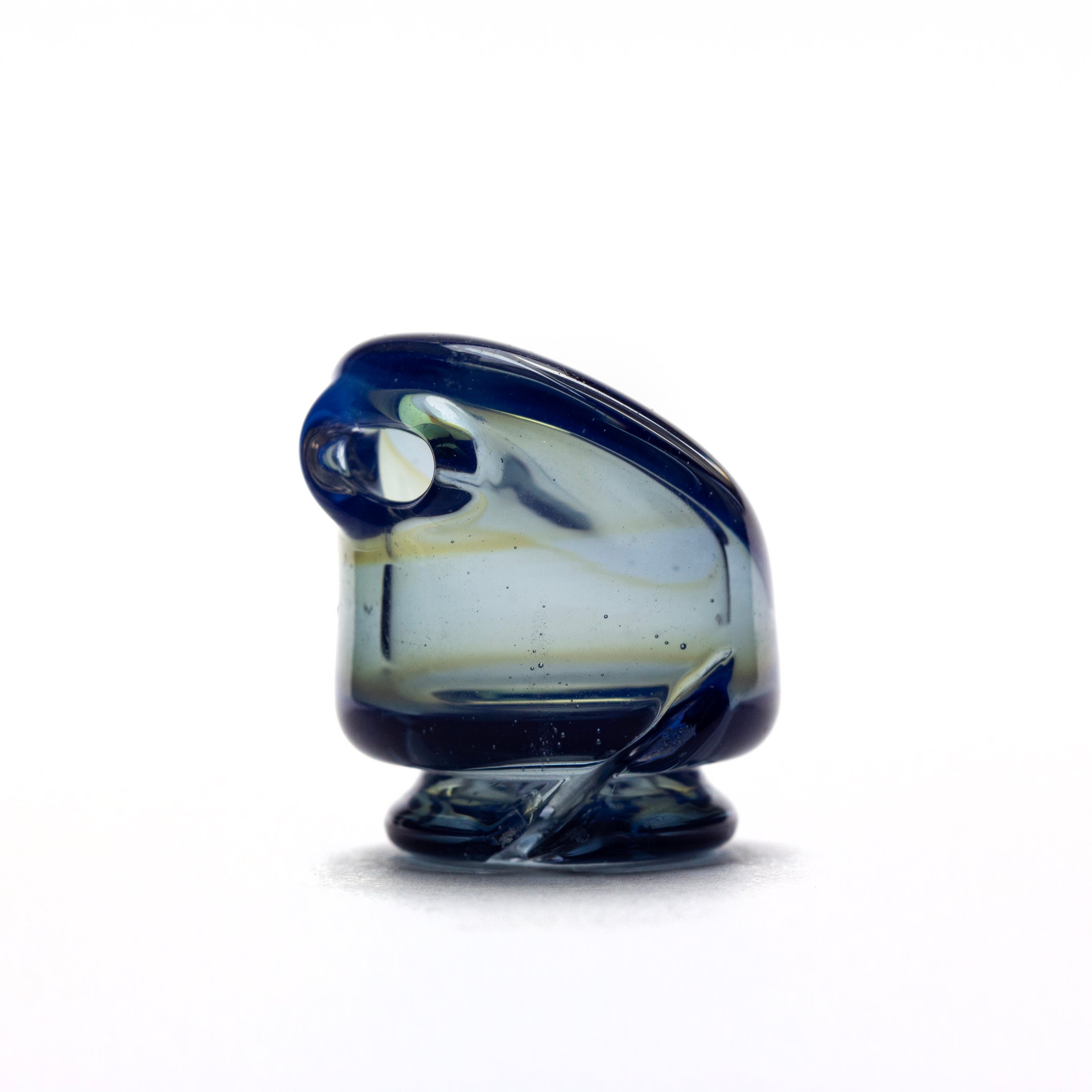 OrganiK Glass Blue Opal Pivot Mouthpiece #ORG02 - Planet Caravan