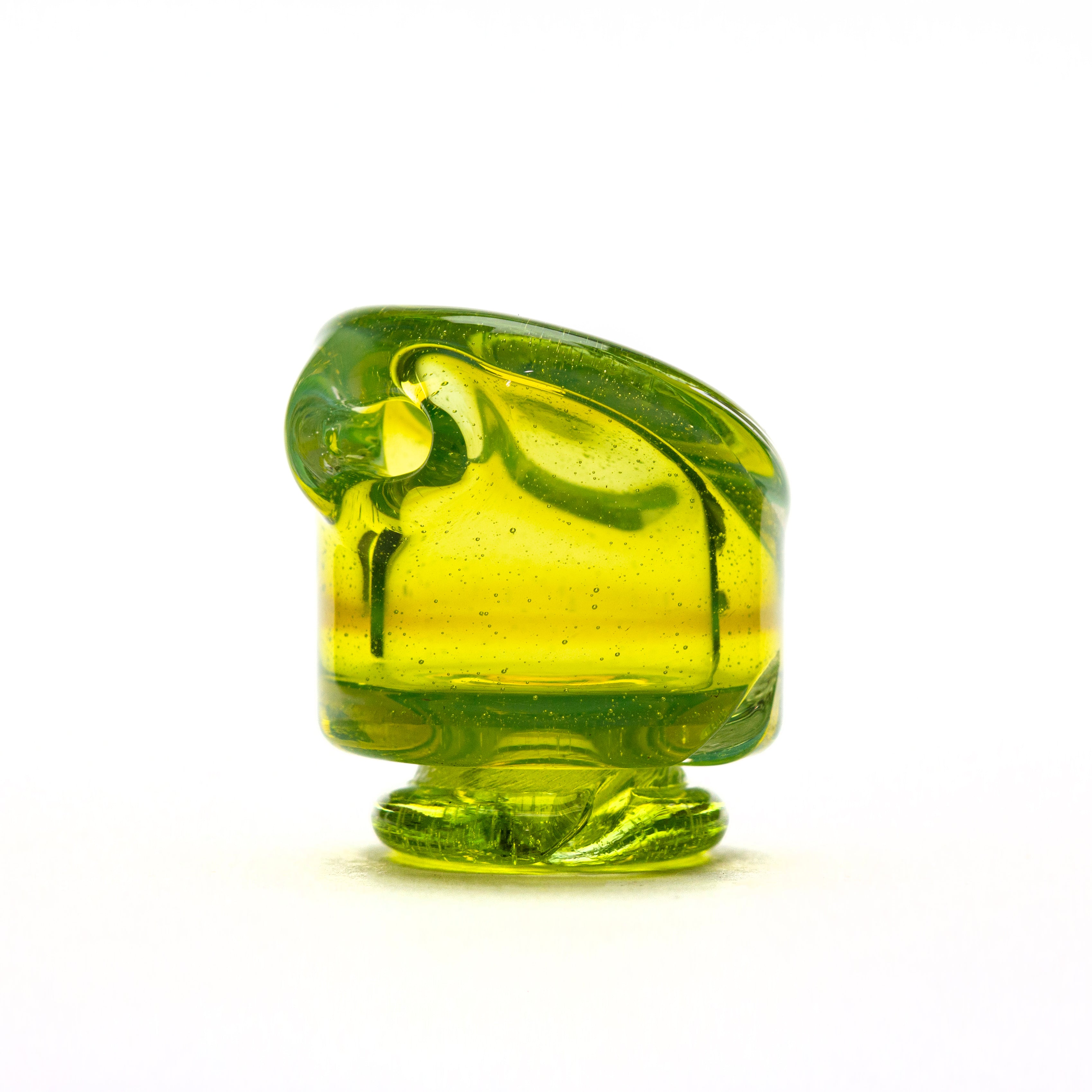 OrganiK Glass Green Opal Pivot Mouthpiece #ORG04 - Planet Caravan