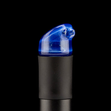 OrganiK Glass Blue Opal Pivot Mouthpiece #ORG02 - Planet Caravan