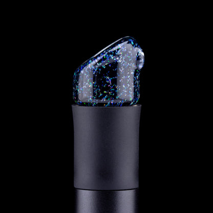 OrganiK Glass Crushed Opal Black Pivot Mouthpiece #ORG08 - Planet Caravan